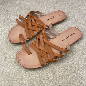 Rock & Candy Women's Brown Strappy Sandals